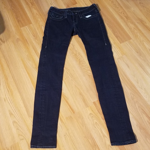 True Religion Womens Julie Flap Pocket Jewel Jeans - Picture 4 of 8